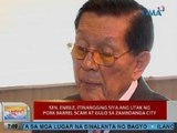UB: Enrile, itinangging siya ang utak ng pork barrel scam at gulo sa Zamboanga City