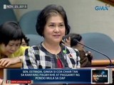 Pagbiyahe ni COA Chair Grace Pulido-Tan at paggamit ng pondo mula sa DAP, ginisa ni Sen. Jinggoy