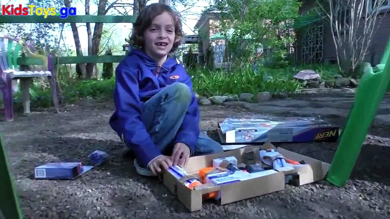 NERF N-STRIKE ELITE RETALIATOR Blaster kids REVIEW 2016 - learn numbers kids toys