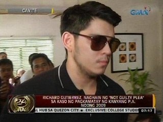 Richard Gutierrez, naghain ng 'Not Guilty' plea sa kaso ng pagkamatay ng kanyang P.A. noong 2009