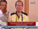 UB: PNoy: Hindi pulitika ang motibo sa paghahabol ng BIR sa umano'y kulang na buwis ni Pacquiao