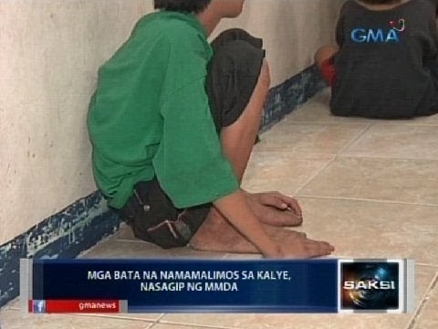 Saksi: Mga batang namamalimos, sinagip ng MMDA