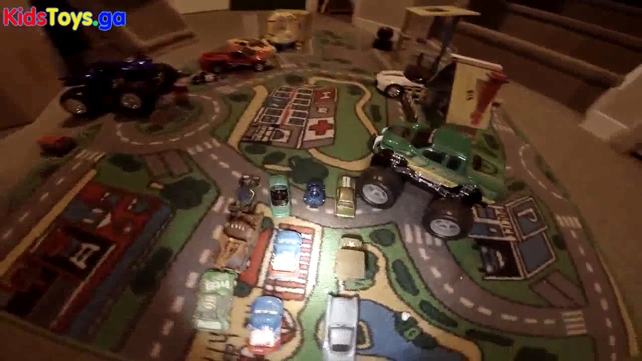 TOY CARS Tonka RESCUE FORCE Police Chase ACTION! - learn numbers kids toys