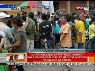 BT: Ilang kalsada sa Manila, isinara para sa evangelical at medical mission ng INC