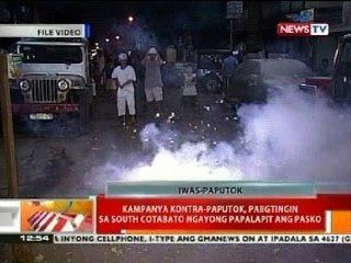 BT: Kampanya vs-paputok, paiigtingin sa South Cotabato ngayong papalapit ang pasko