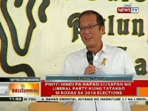 BT: PNoy: Hindi pa napag-uusapan ng Liberal Party kung tatakbo si Roxas sa 2016 Elections