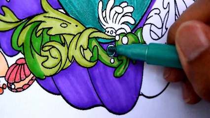 Disney Princess Ariel the Mermaid and LAla Loopsy Coloring Page for kids fun art