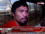 SONA: Pacquiao, handa raw makipag-usap kay Henares kaugnay sa isyu niya sa buwis