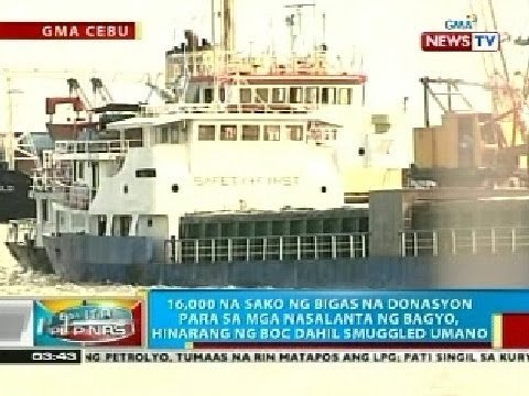 BP: 16,000 na sako ng bigas na donasyon para sa mga nasalanta ng bagyo, hinarang ng BOC