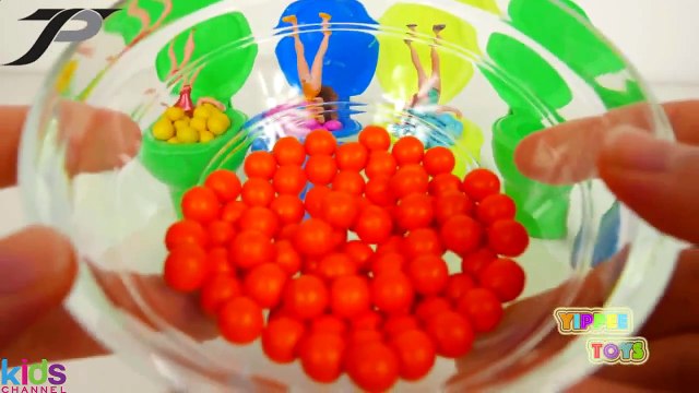 KIDSCHANEL - Toy Toilet Candy Surprise Toys and Disney Princesses Learn Colors