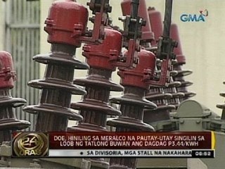 DOE, hiniling sa Meralco na pautay-utay singilin sa loob ng tatlong buwan ang dagdag P3.44/kWh