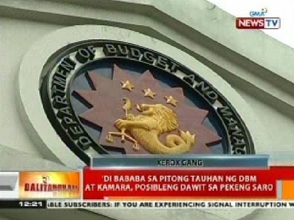 BT: Di bababa sa 7 tauhan ng DBM at Kamara, posibleng dawit sa pekeng SARO