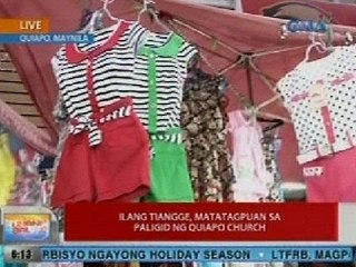 UB: Ilang tiangge, matatagpuan sa paligid ng Quiapo Church