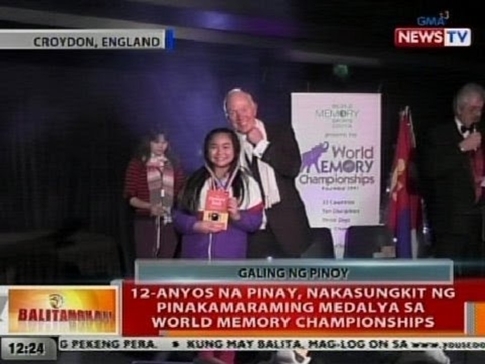 BT: 12-anyos na Pinay, nakasungkit ng pinakamaraming medalya sa World Memory Championships