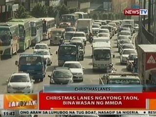 BT: Christmas lanes ngayong taon, binawasan ng MMDA