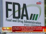 BT: Publiko, pinag-iingat ng FDA vs peke at 'di rehistradong bakuna kontra rabies