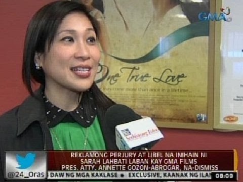Reklamong perjury at libel na inihain ni Sarah Lahbati vs Atty. Annette Gozon-Abrogar, na-dismiss