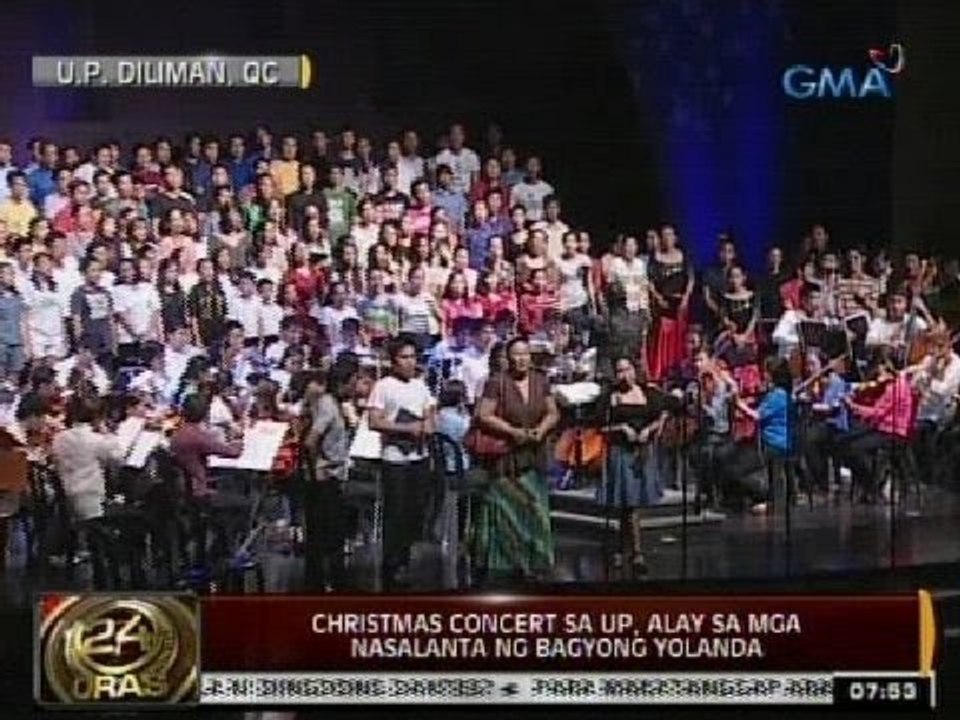 24Oras: Christmas Concert sa U.P., alay sa mga nasalanta ng Bagyong Yolanda