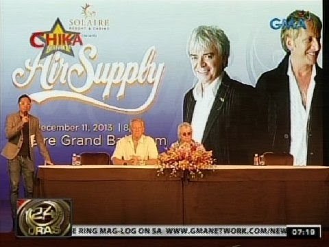 24Oras: Air Supply, nasa bansa para sa concert na alay sa mga nasalanta ng bagyo