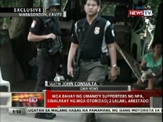 QRT: Mga bahay ng umano'y supporters ng NPA, sinalakay ng mga otoridad sa Cavite