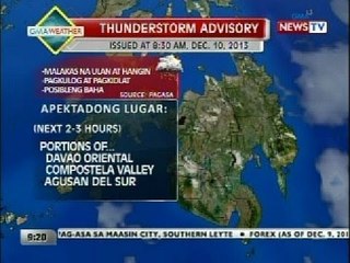 NTG: Weather update as of 9:20 a.m. (Dec. 10, 2013)