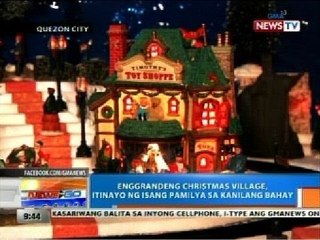 NTG: Enggrandeng Christmas village, itinayo ng isang pamilya sa kanilang bahay