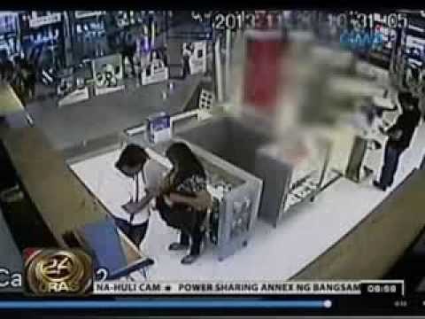 24 Oras: Pagnanakaw ng cellphones sa ilang tindahan, na-huli cam; apat na suspek, arestado