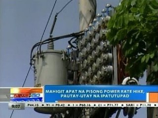 NTG: Mahigit P4 power rate hike, pautay-utay na ipatutupad