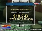 NTG: Personal remittances na ipinapadala sa bansa, mas tumataas tuwing magpapasko