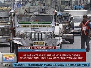 UB: Hiling na taas-pasahe ngayong taon, hindi raw mapagbibigyan ng LTFRB