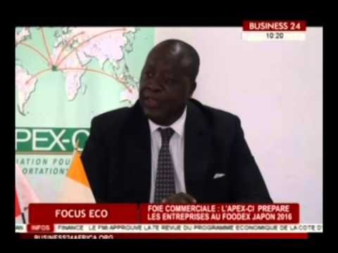 BUSINESS24 AFRICA : Foie Commerciale L'APEX CI prepare les entreprises au FOODEX Japon 2016