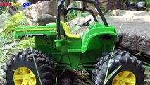 TONKA TRUCKS Dig Dirt Construction KIDS PLAYING Backyard FUN! - learn numbers kids toys