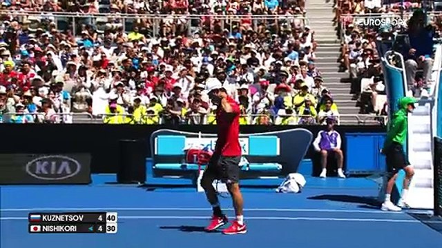 Avustralya Açık: Andrey Kuznetsov - Kei Nishikori (Özet)