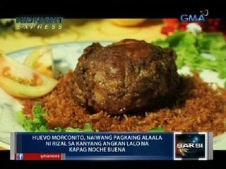 Huevo Morconito, pagkaing alaala ni Rizal sa kanyang angkan lalo na kapag Noche Buena