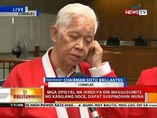 Download Video: Mga opisyal na hindi pa rin magsusumite ng kanilang SOCE, sasampahan ng kaso ng Comelec