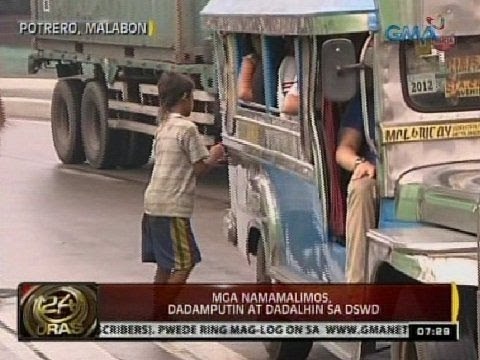 24 Oras: Mga namamalimos, dadamputin at dadalhin sa DSWD
