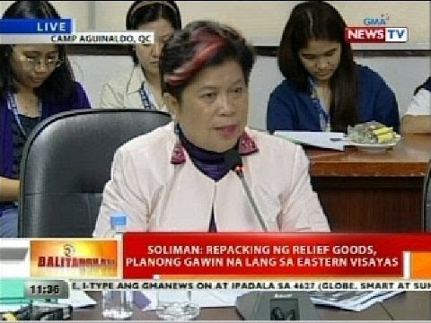 BT: Soliman: Paghahatid ng relief goods sa mga nasalanta sa Leyte, patuloy pa rin