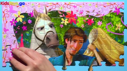 Princess RAPUNZEL Disney Puzzle Games Rompecabezas de Tangled Kids Learning Toys Puzzles- Marvel