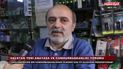 Yeni Anayasa ve Cumhurbaşkanlığı Halkın görüşü