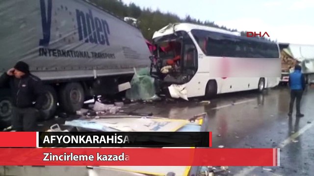 Afyonkarahisar'da zincirleme kaza