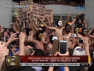 24 Oras: Pagtulong sa mga binagyo at pagkoneda sa katiwalian, tema ng oblation run