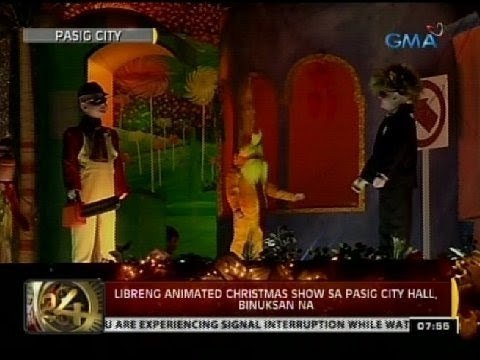 24 Oras: Libreng animated Christmas show sa Pasig City hall, binuksan na