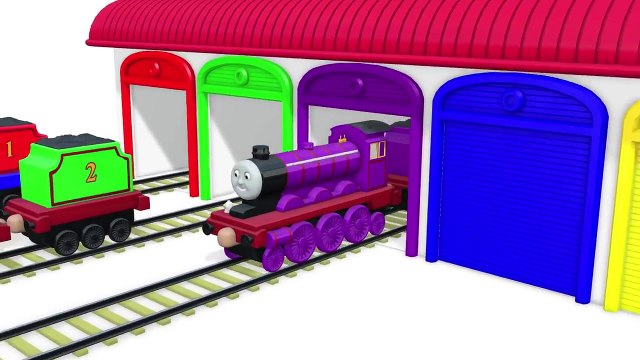 Learn Colors & Numbers for Children to Learn w Thomas Train Vehicles Colours for Kids Learning Video