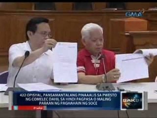 Saksi: Mahigit 400 elected official, pinaaalis muna sa pwesto ng Comelec