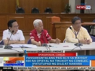 NTG: Pansamantalang pag-alis sa mahigit 400 na opisyal, ipatutupad ng DILG at Kamara