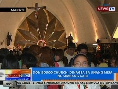 NTG: Don Bosco Church sa Makati, dinagsa sa unang misa ng Simbang Gabi