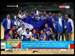 BP: Henry Dagmil ng Pilipinas, gold medalist sa men's long jump sa 2013 SEA Games