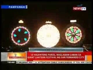BT: 10 higanteng parol, naglaban-laban sa Giant Lantern Festival ng San Fernando City