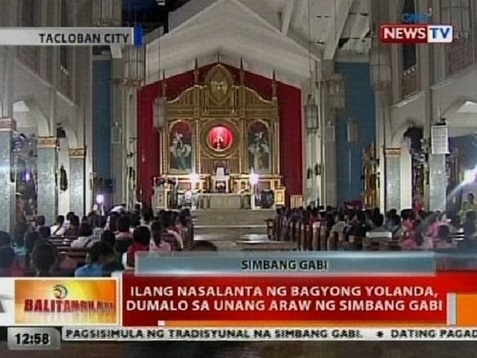 BT: Ilang nasalanta ng Bagyong Yolanda sa Tacloban, dumalo sa unang araw ng Simbang Gabi