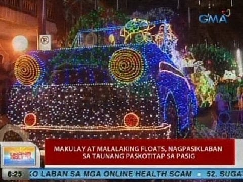 UB: Makulay at malalaking floats, nagpasiklaban sa taunang Paskotitap sa Pasig